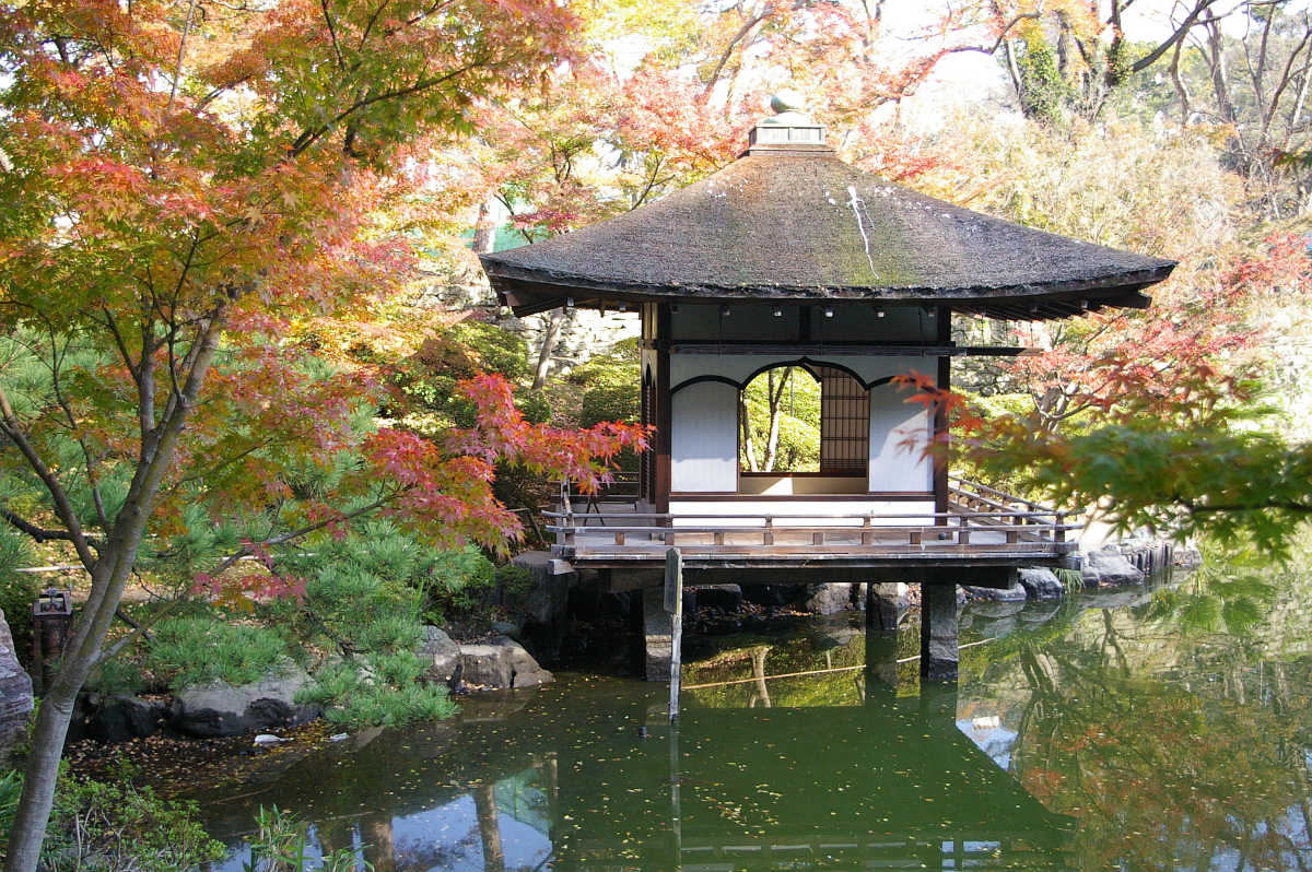 和歌山城 紅葉渓庭園の紅葉