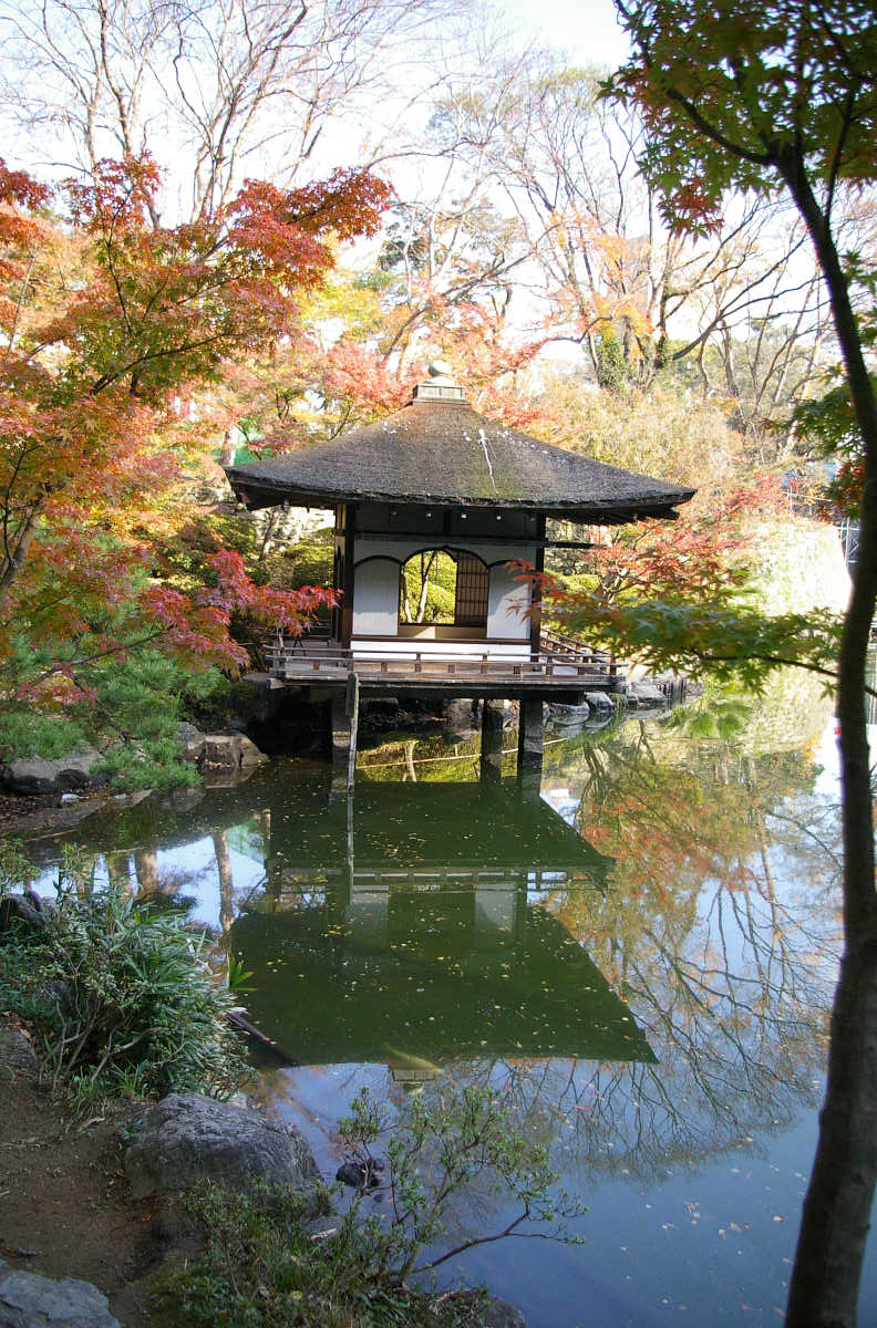 和歌山城 紅葉渓庭園の紅葉